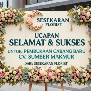 bunga papan ucapan selamat