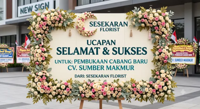 bunga papan ucapan selamat
